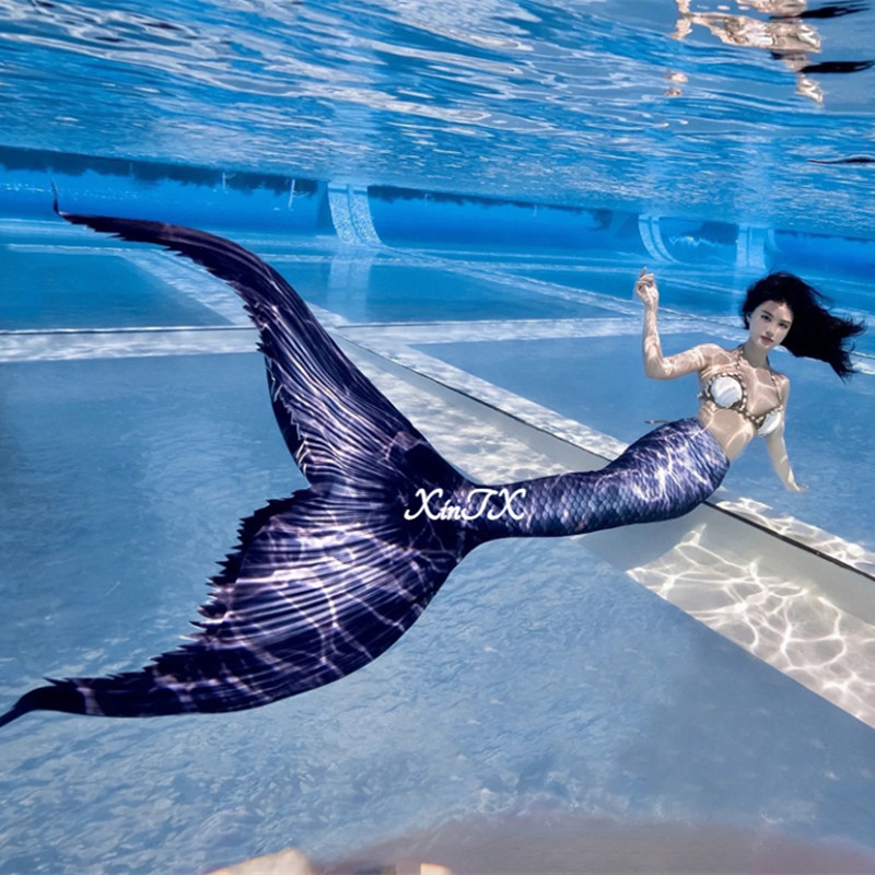 Ocean Aquarium - Volwassen zeemeerminstaart zwempak zwemmen zeemeermin oren