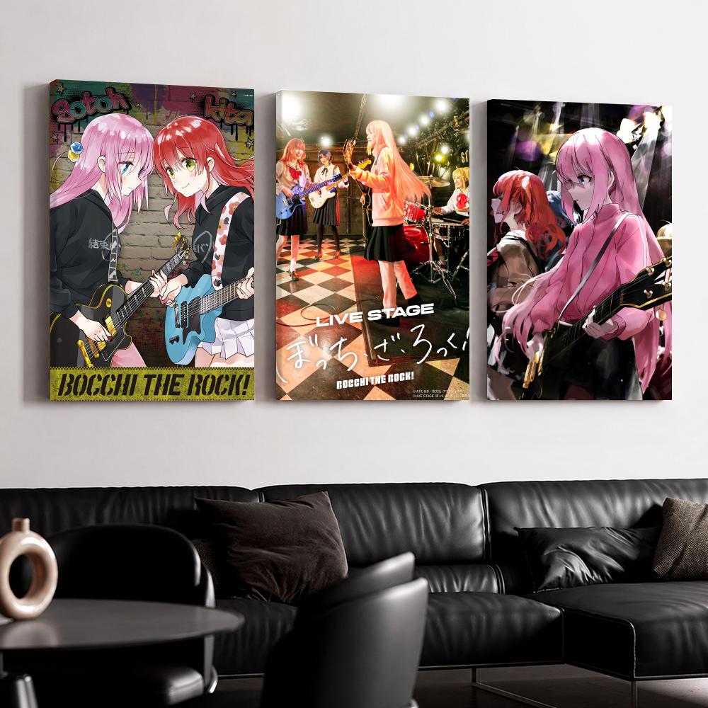 Live Rock - Anime B-Bocchi The R-Rock ingelijste muurschildering,