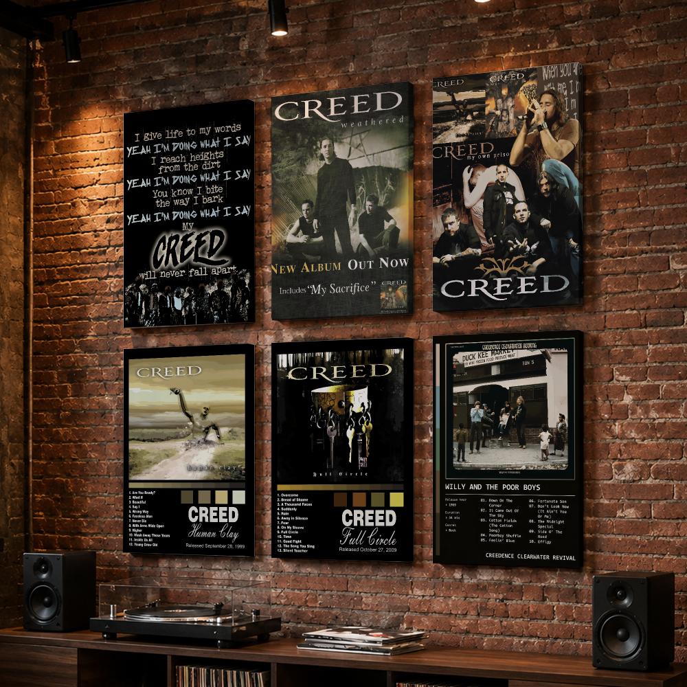 Live Rock - Vintage Rock Star C-Creed Band, ingelijste