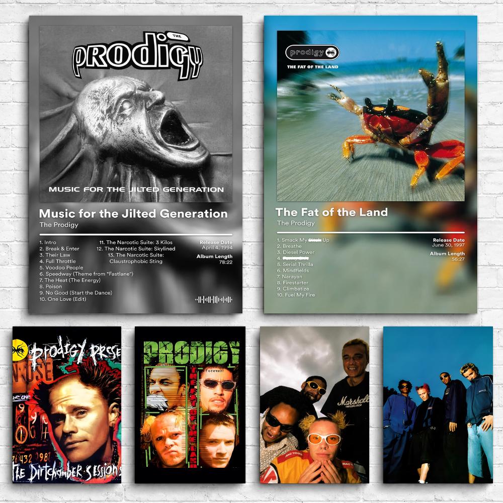 Live Rock - Rockband The P-Prodigy, een schilderij op