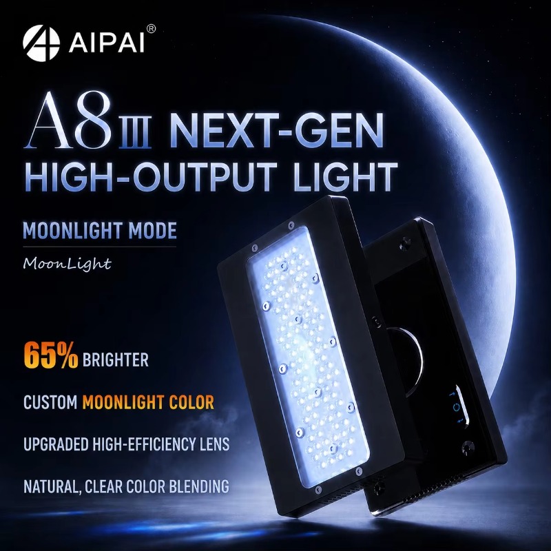 Reef Lighting - AIPAI A8 III-serie A8SE/A8 Pro, LED-akwariumverlichting