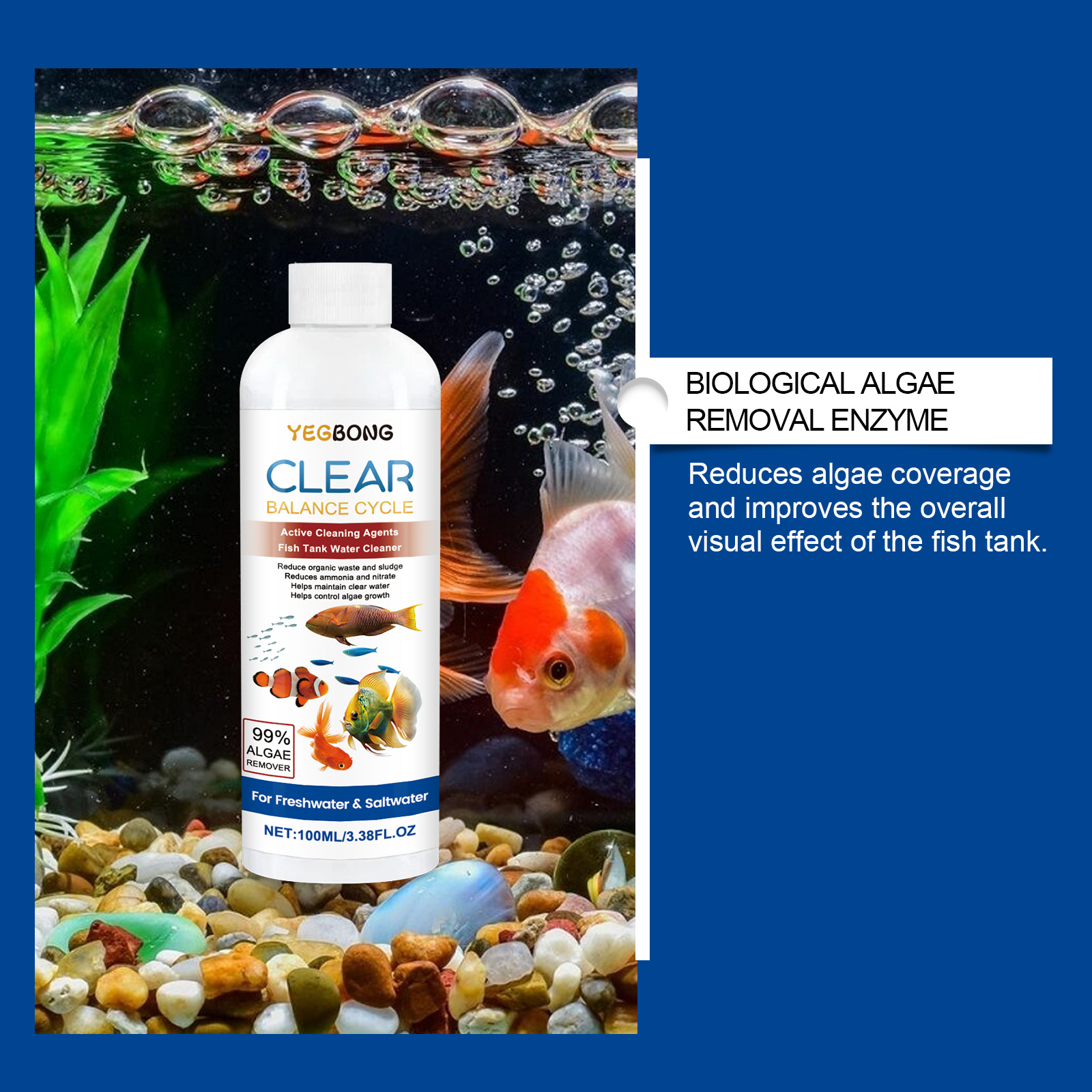 Aquarium Water Clarifier 100ml - Saltwater Tank recensie en prijs